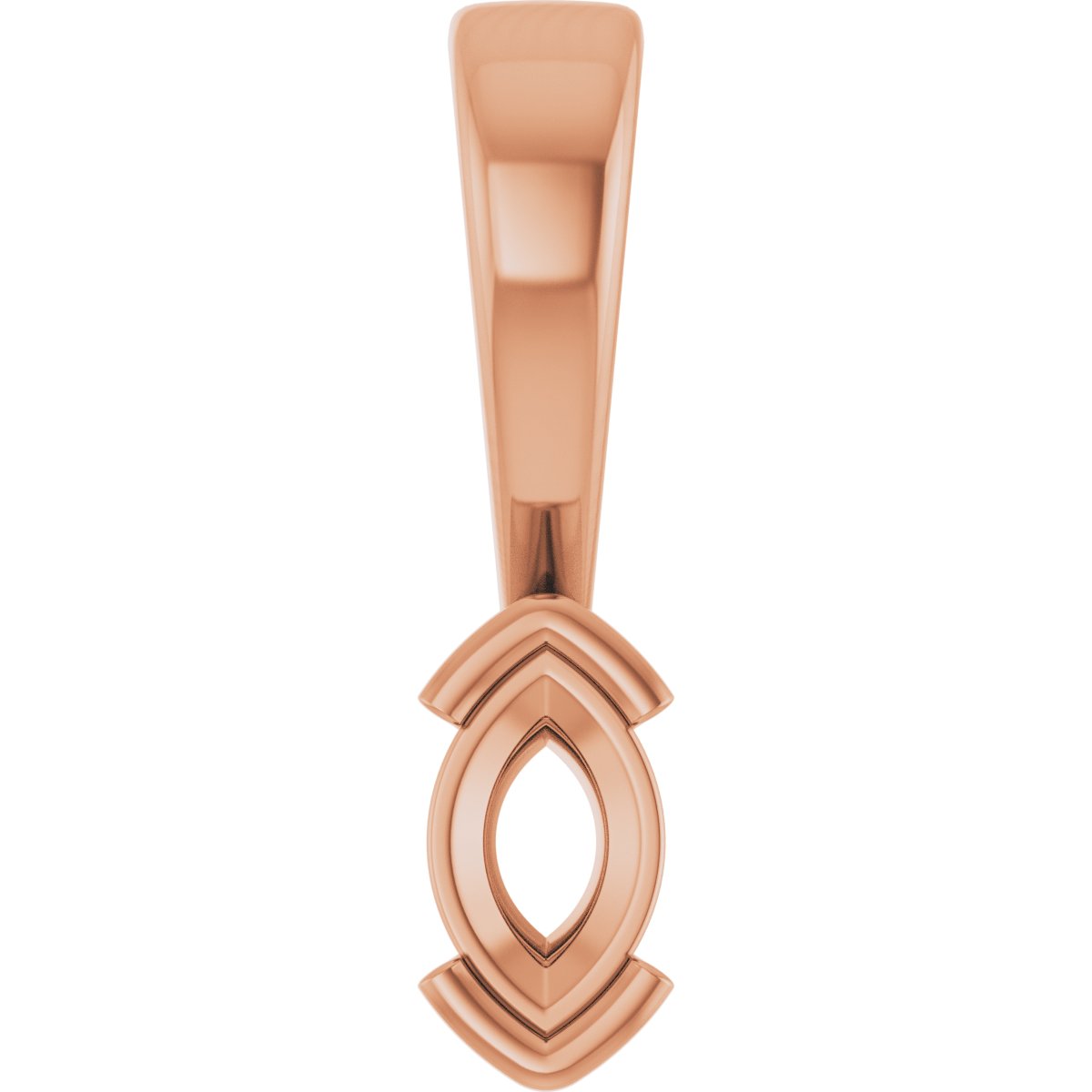 Half Bezel Solitaire Charm/Pendant