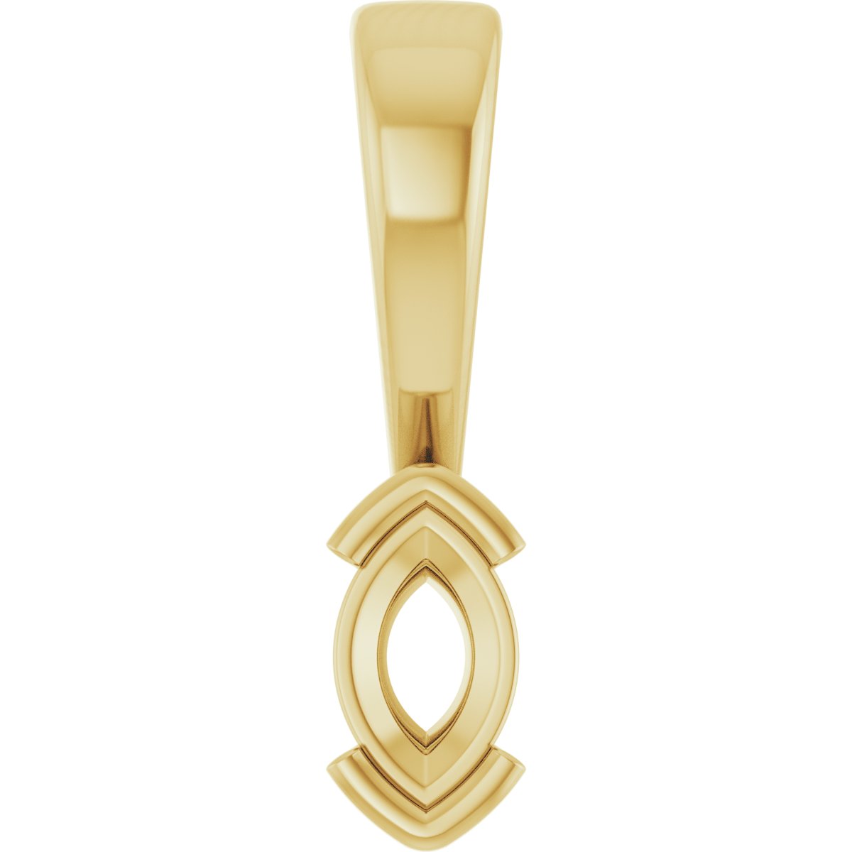 Half Bezel Solitaire Charm/Pendant