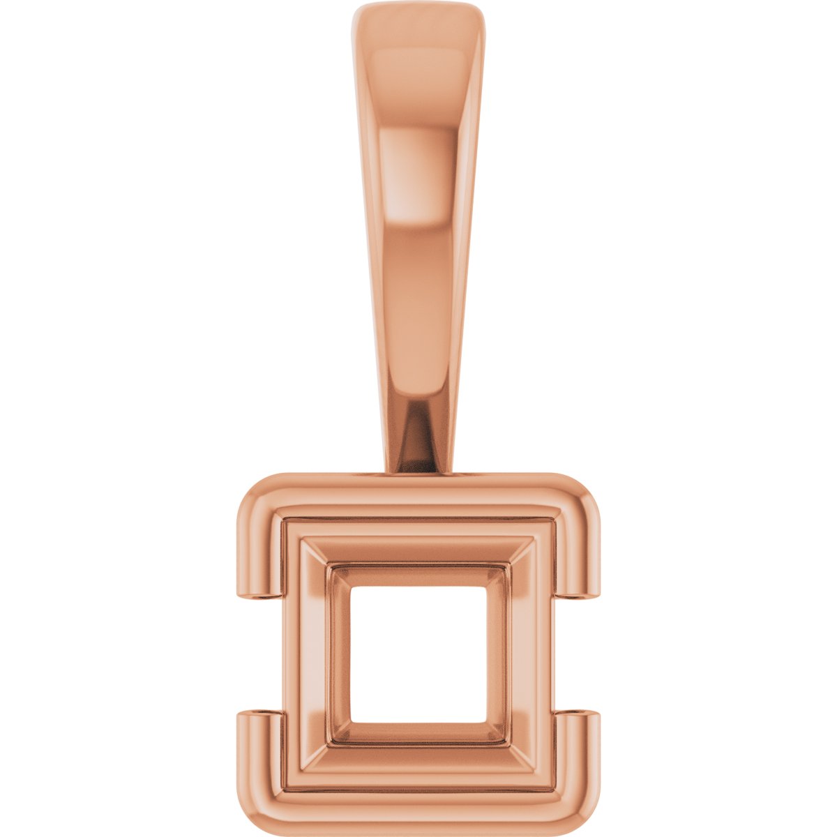 Half Bezel Solitaire Charm/Pendant
