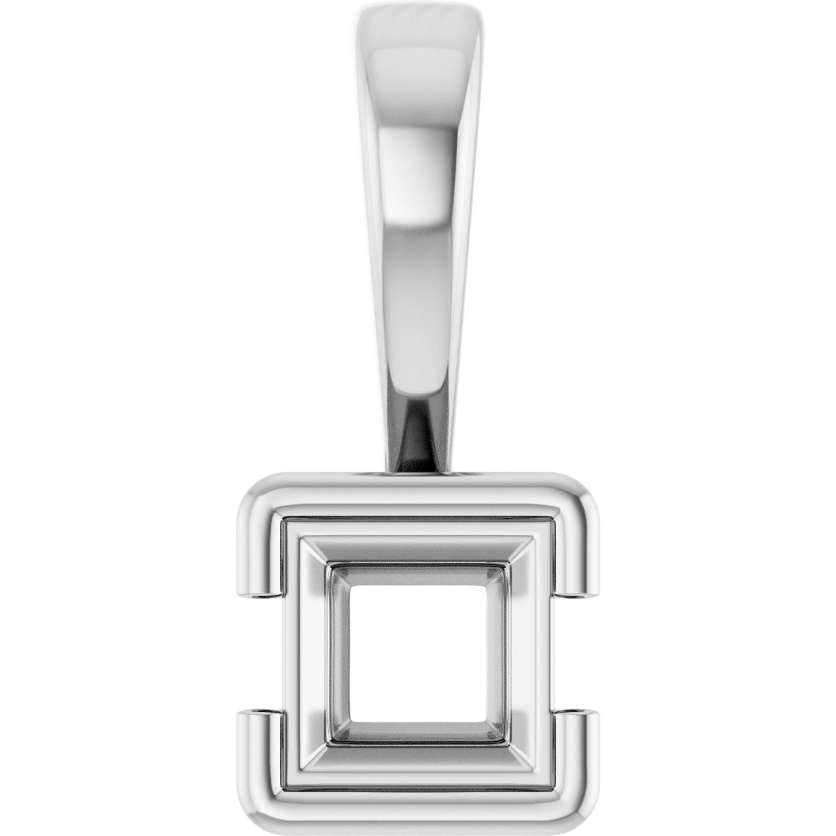 Half Bezel Solitaire Charm/Pendant