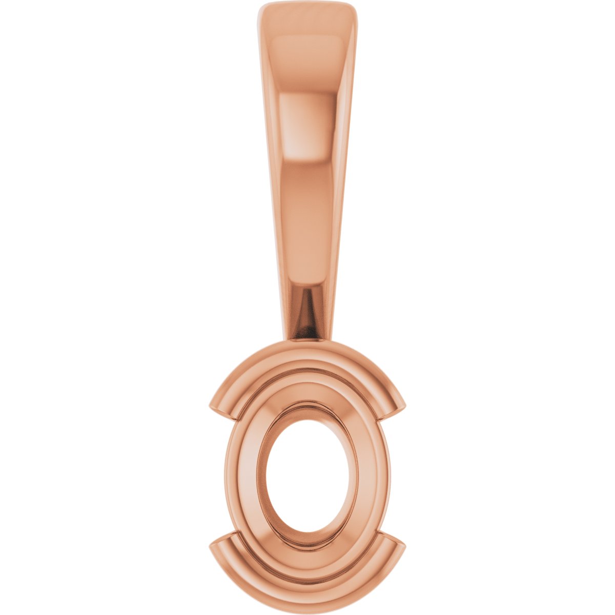 Half Bezel Solitaire Charm/Pendant