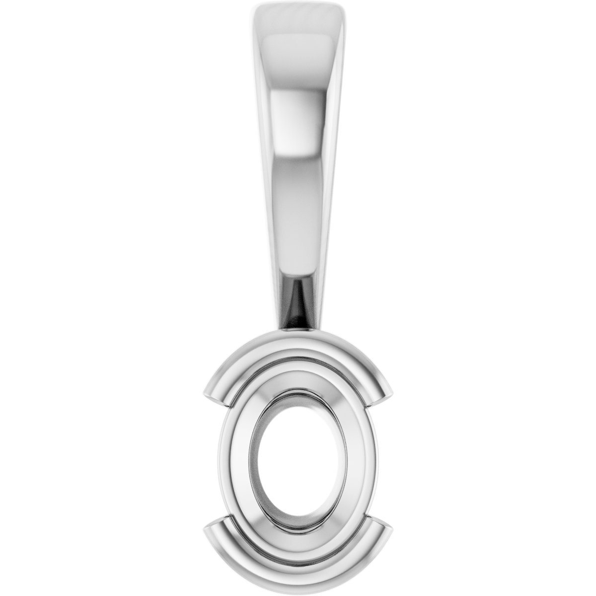 Half Bezel Solitaire Charm/Pendant