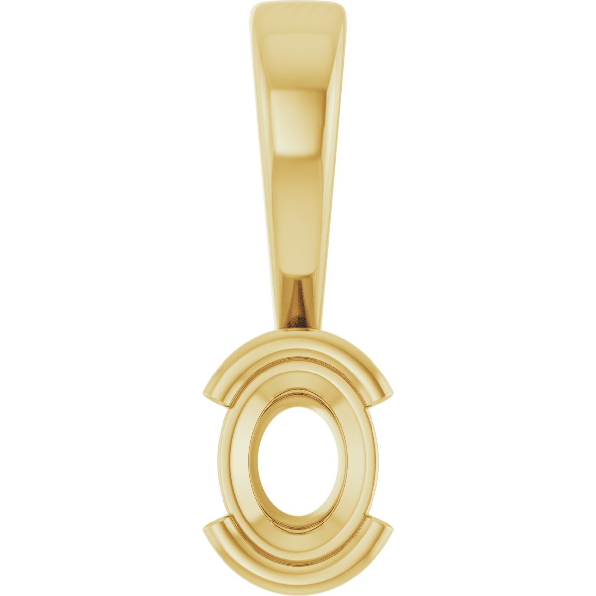 Half Bezel Solitaire Charm/Pendant