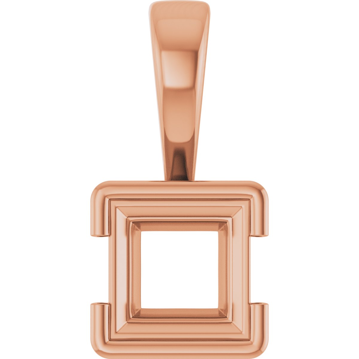 Half Bezel Solitaire Charm/Pendant