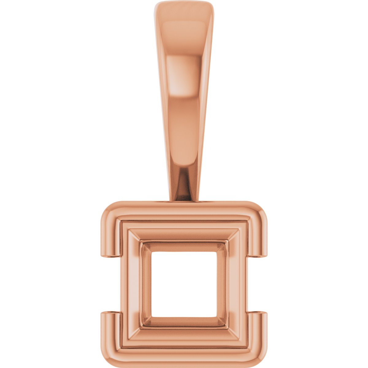 Half Bezel Solitaire Charm/Pendant