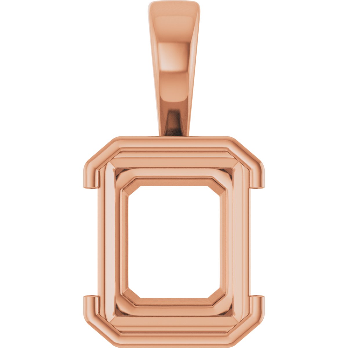 Half Bezel Solitaire Charm/Pendant