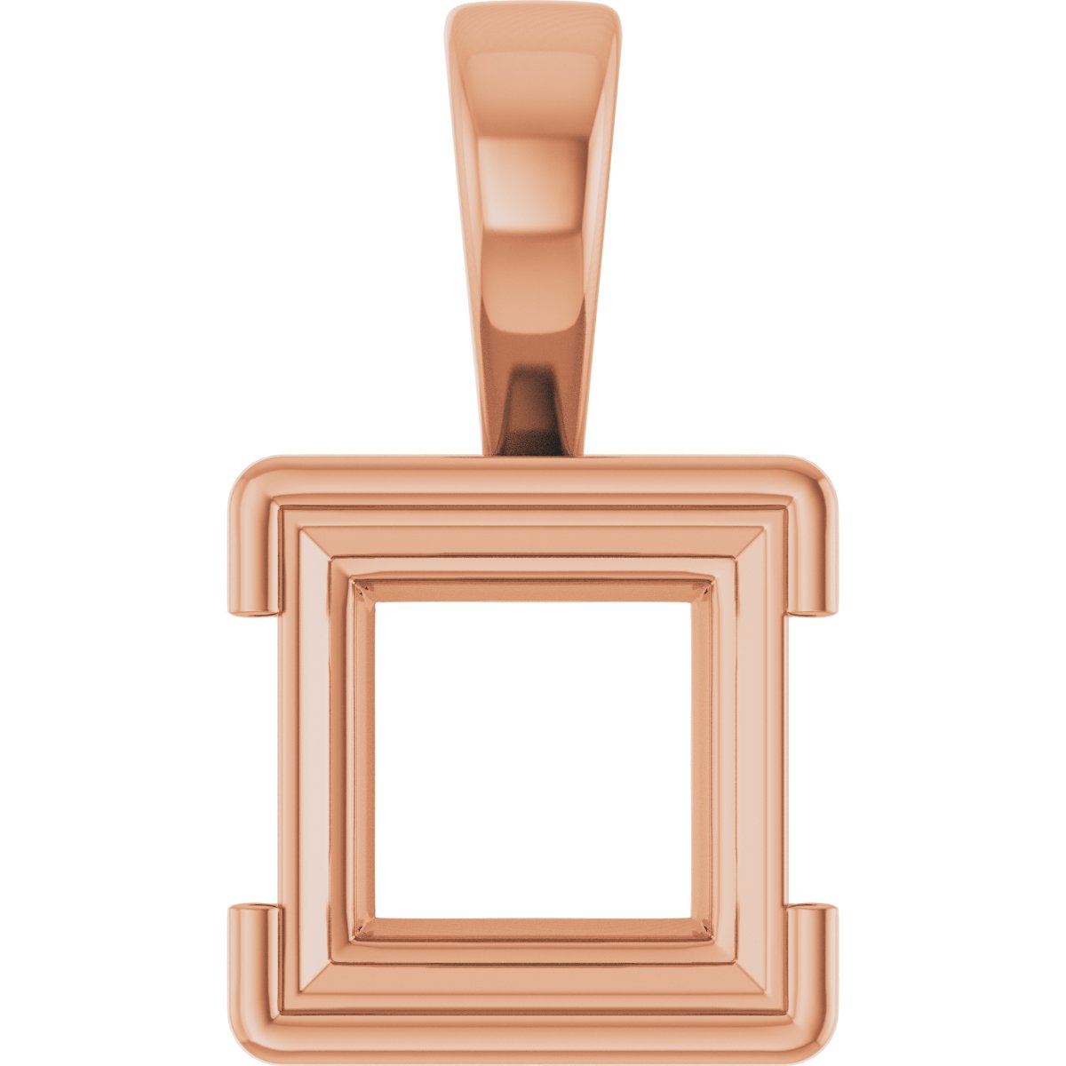 Half Bezel Solitaire Charm/Pendant