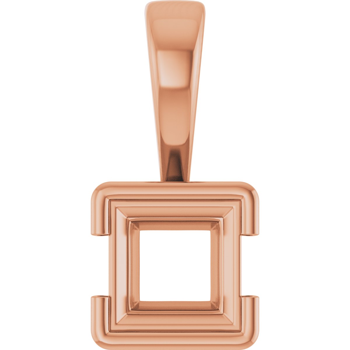 Half Bezel Solitaire Charm/Pendant