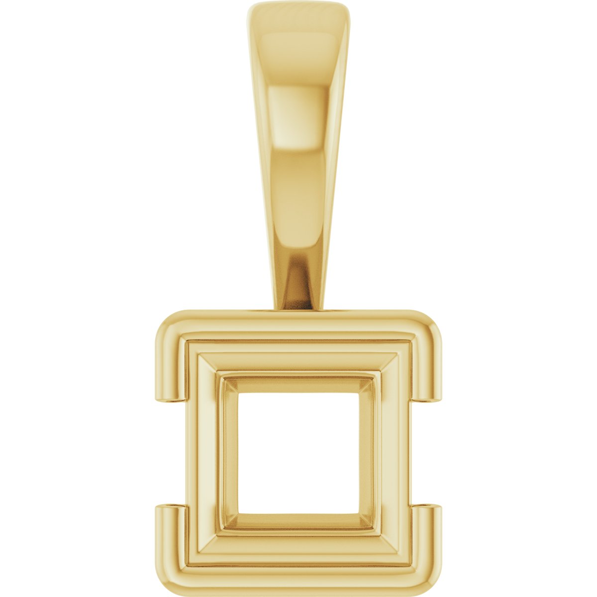 Half Bezel Solitaire Charm/Pendant
