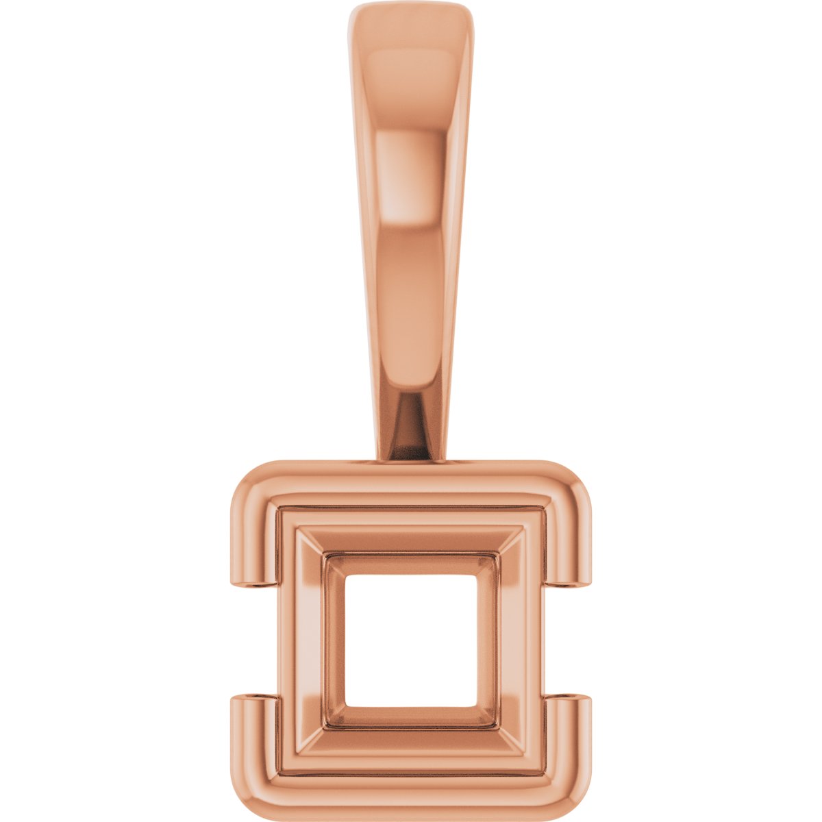 Half Bezel Solitaire Charm/Pendant