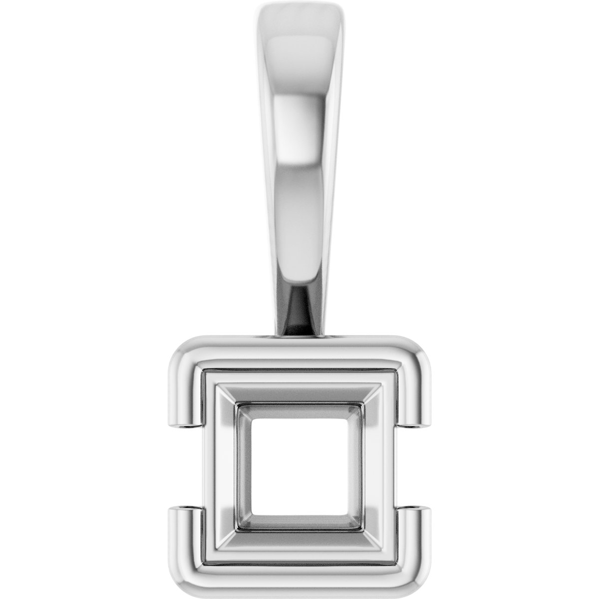 Half Bezel Solitaire Charm/Pendant