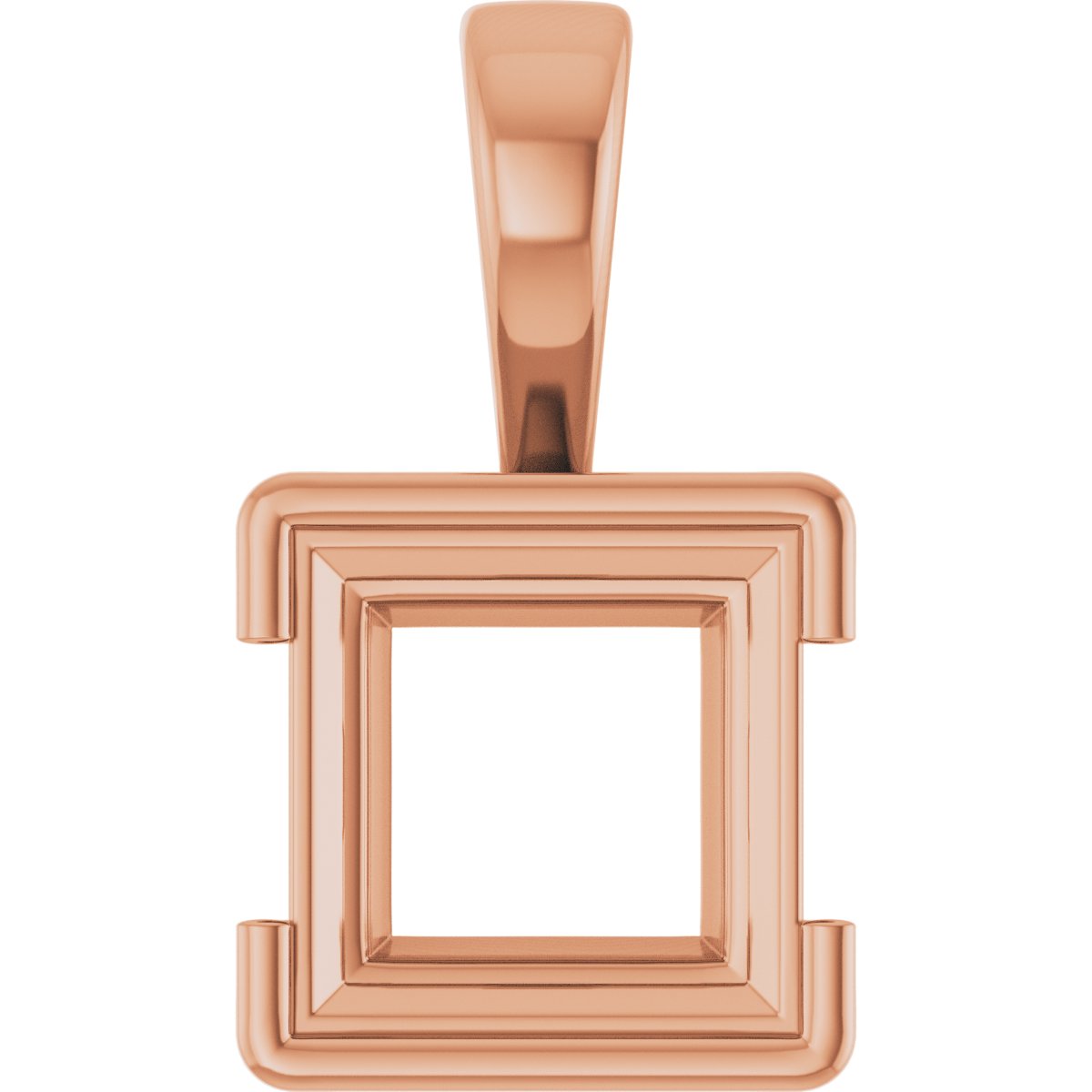 Half Bezel Solitaire Charm/Pendant