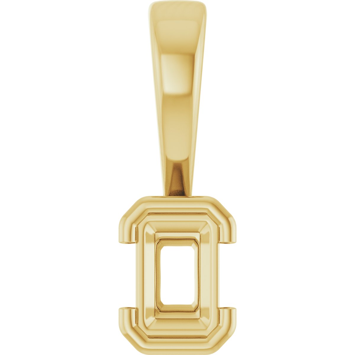 Half Bezel Solitaire Charm/Pendant