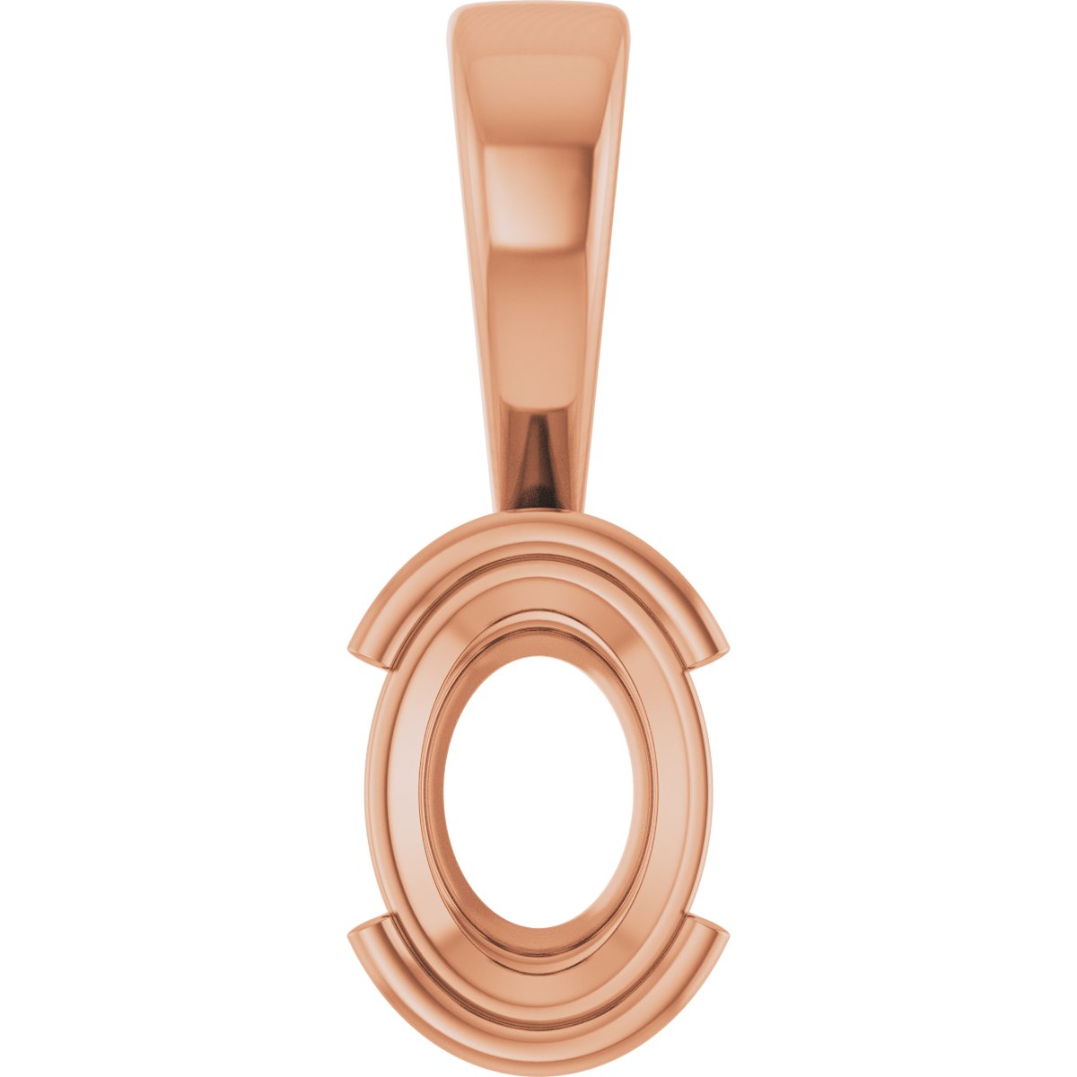 Half Bezel Solitaire Charm/Pendant