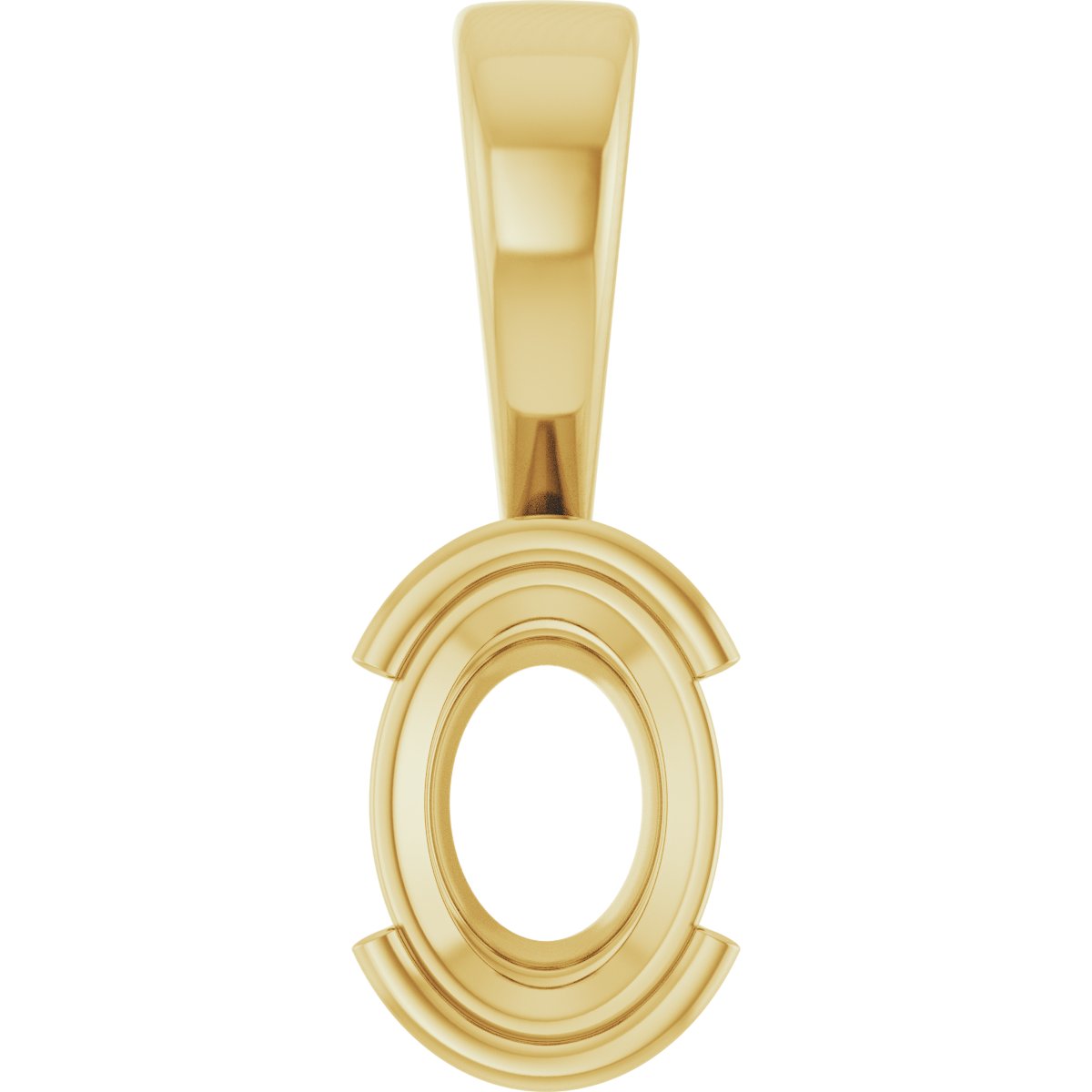 Half Bezel Solitaire Charm/Pendant