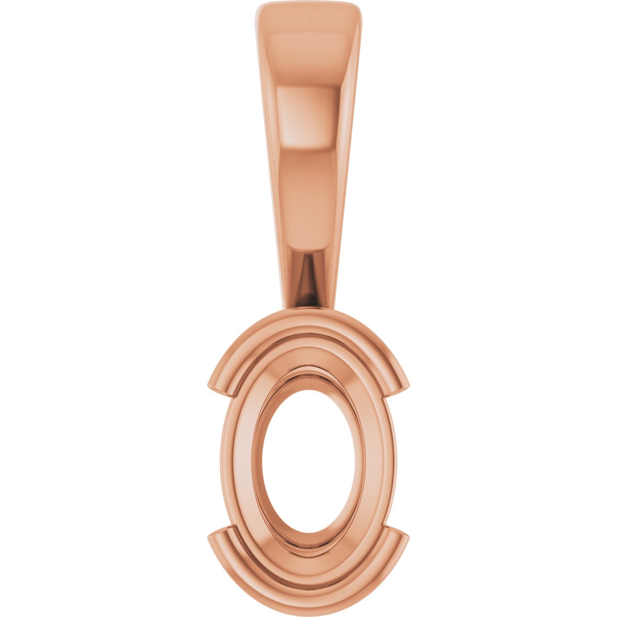 Half Bezel Solitaire Charm/Pendant