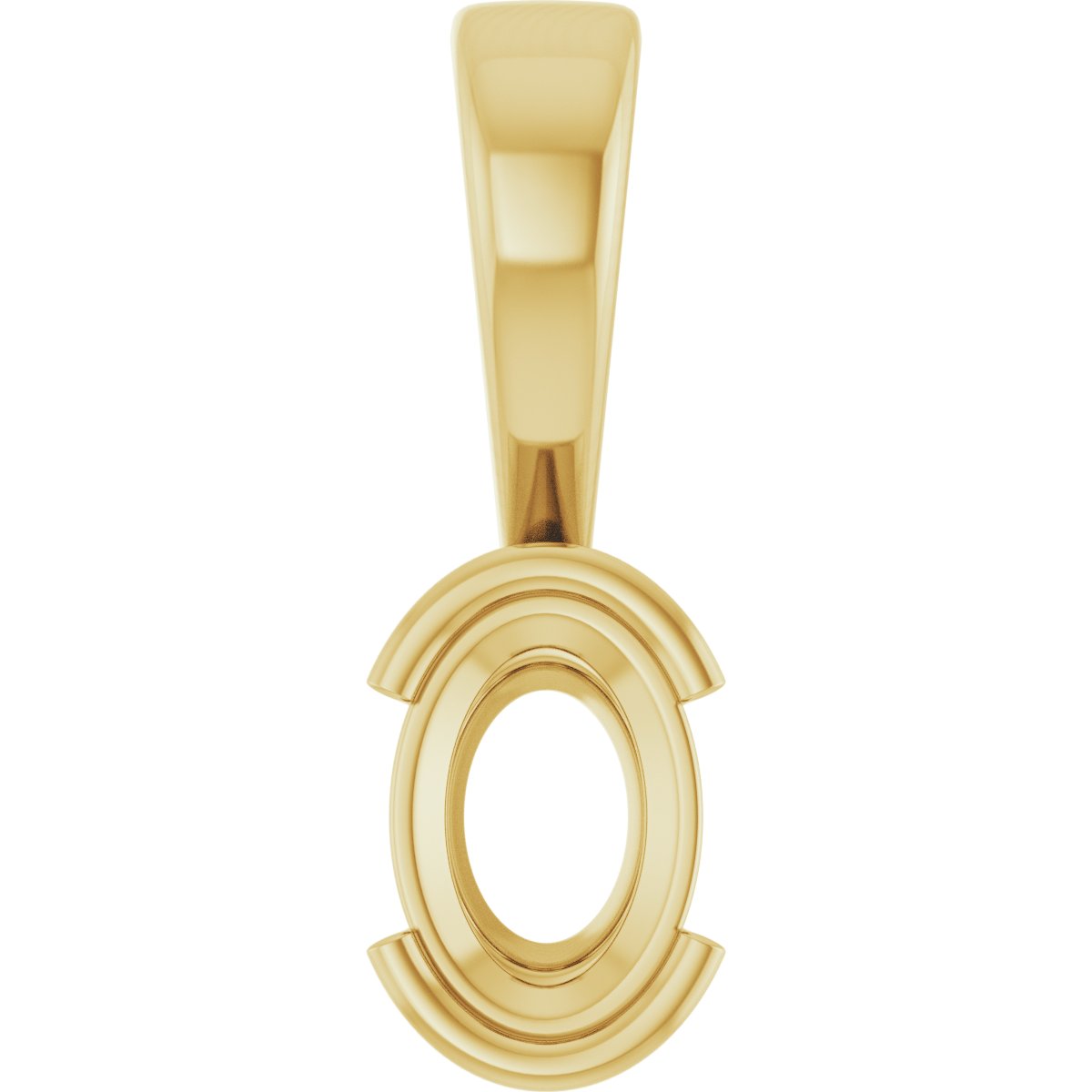 Half Bezel Solitaire Charm/Pendant