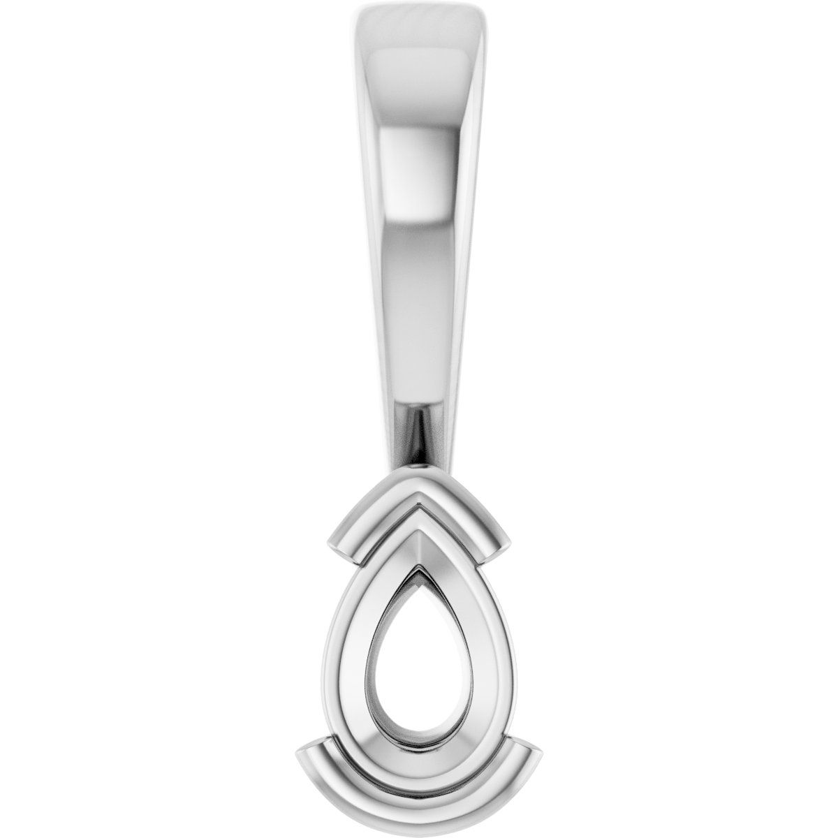 Half Bezel Solitaire Charm/Pendant
