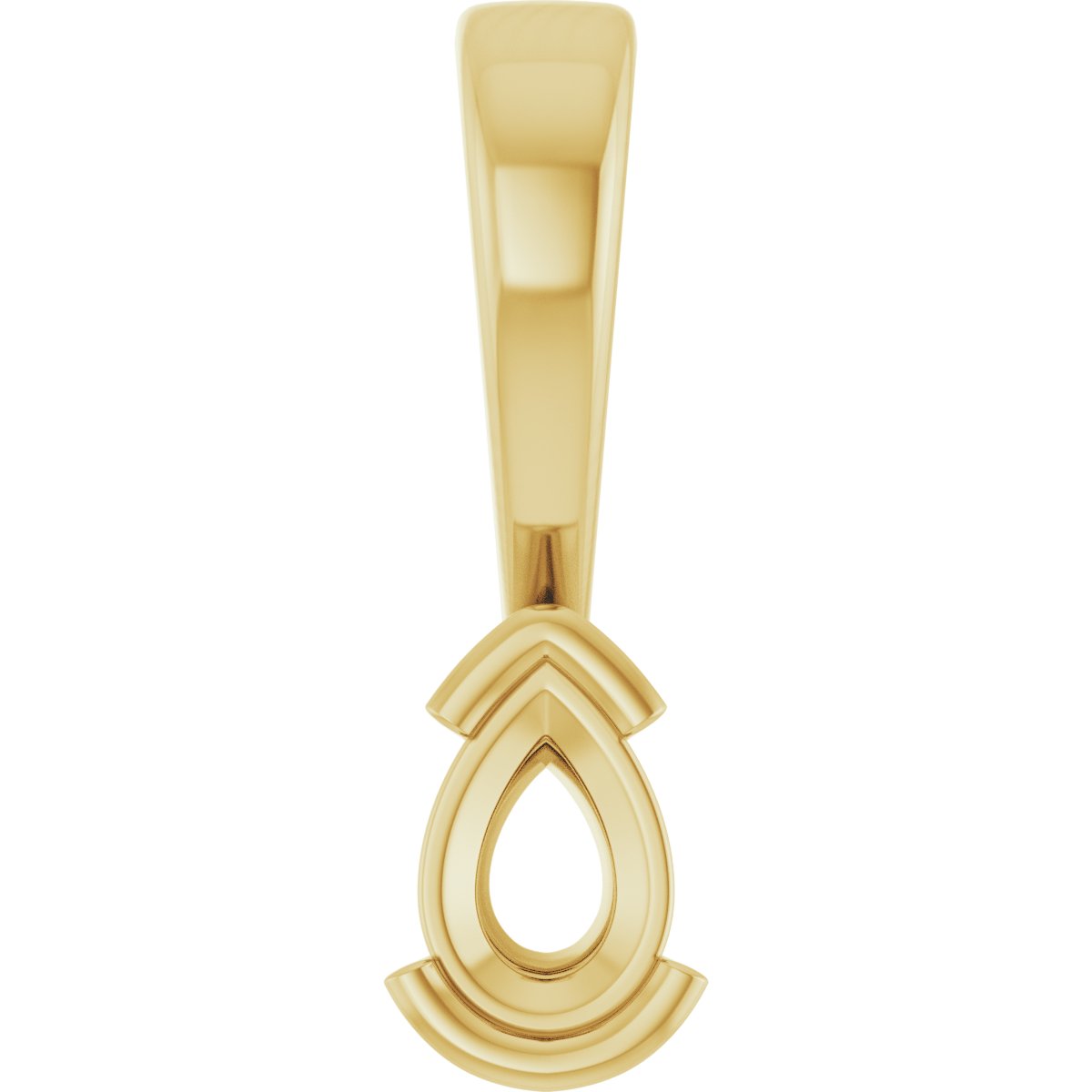 Half Bezel Solitaire Charm/Pendant