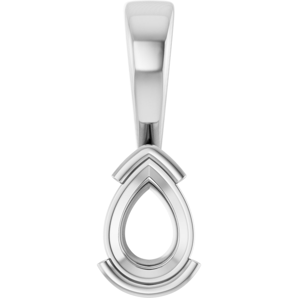 Half Bezel Solitaire Charm/Pendant