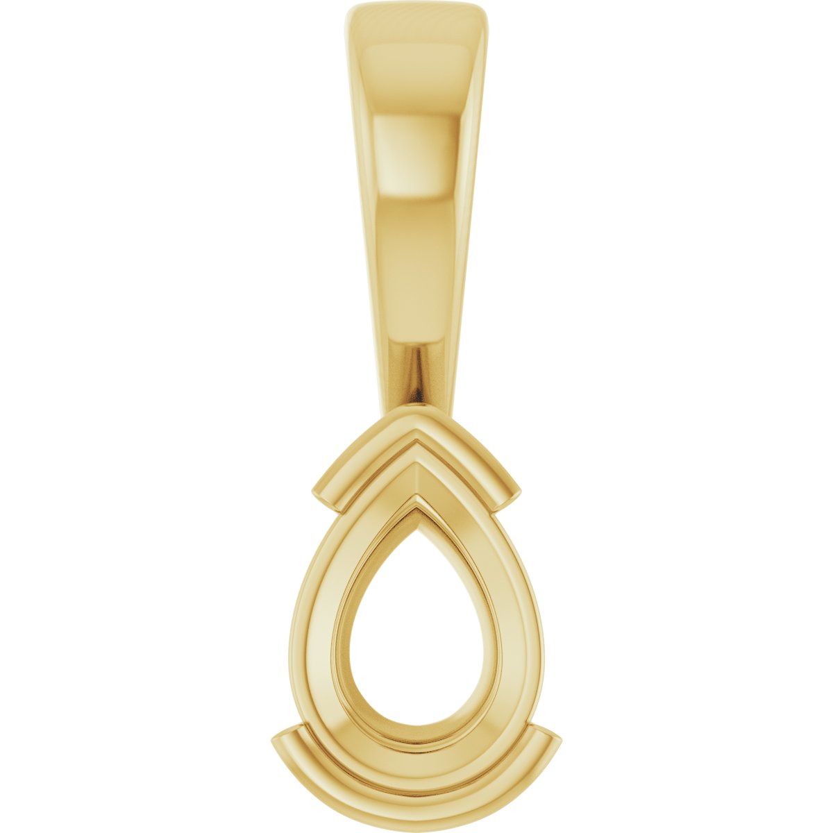 Half Bezel Solitaire Charm/Pendant