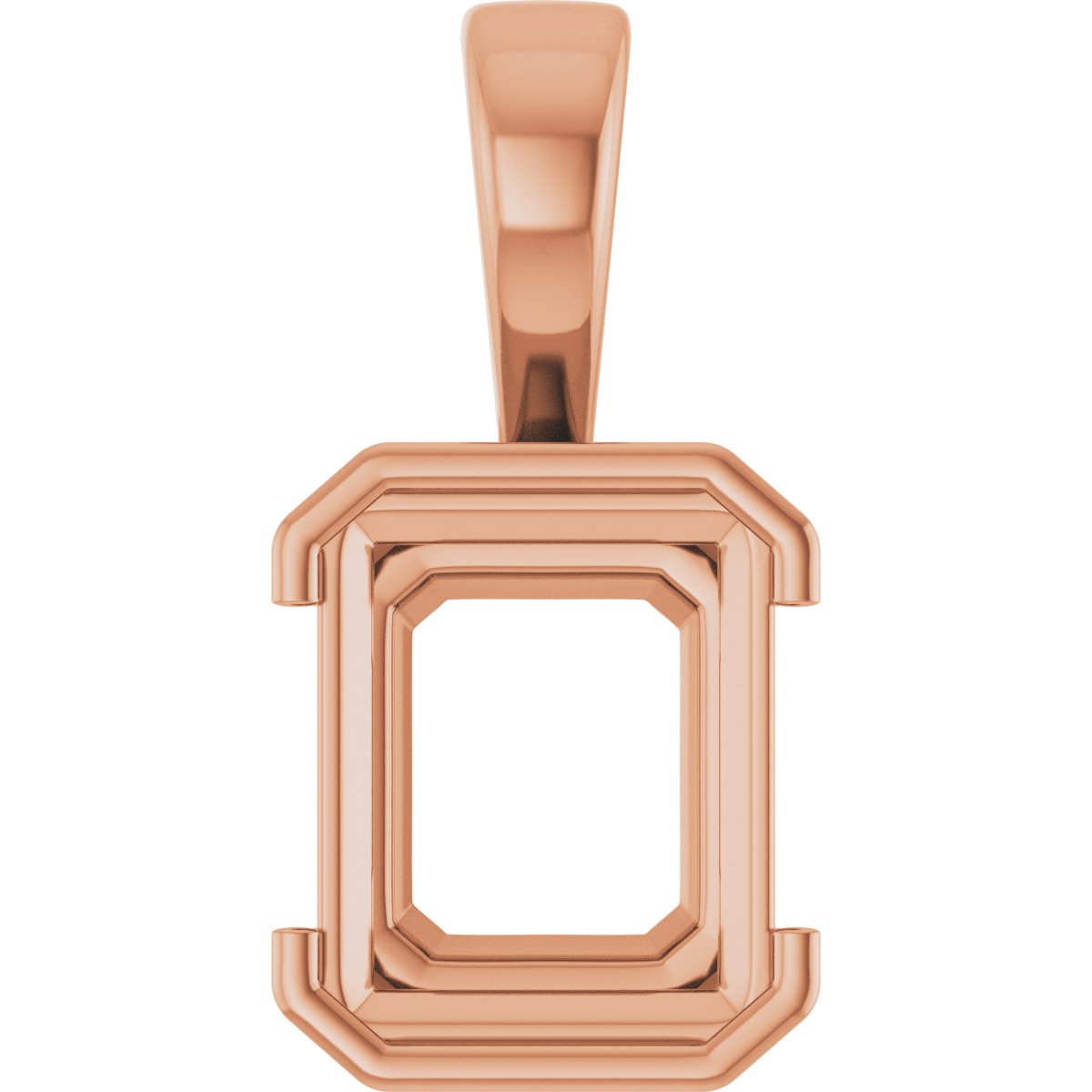 Half Bezel Solitaire Charm/Pendant