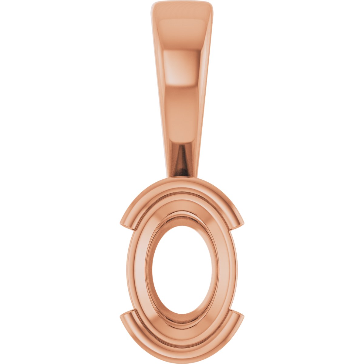 Half Bezel Solitaire Charm/Pendant