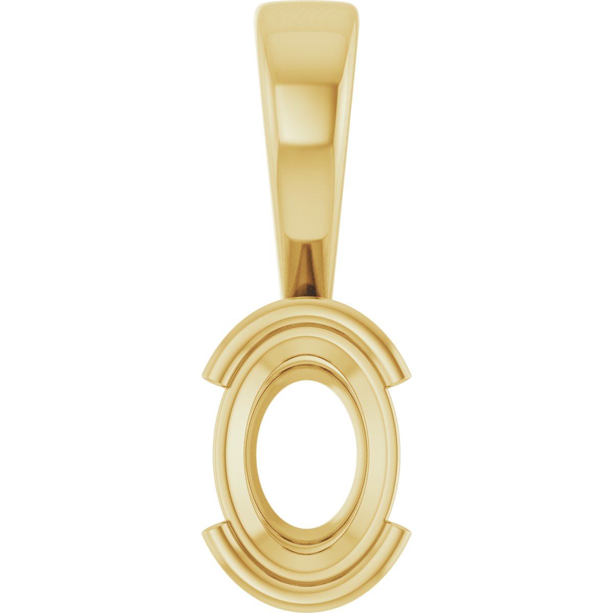 Half Bezel Solitaire Charm/Pendant
