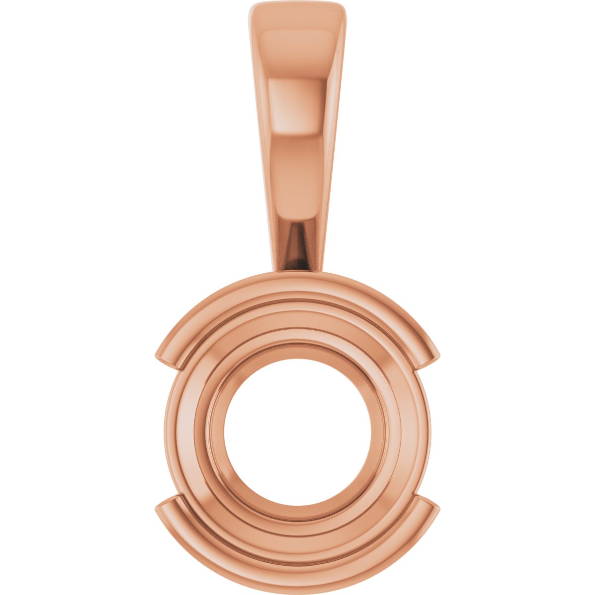 Half Bezel Solitaire Charm/Pendant