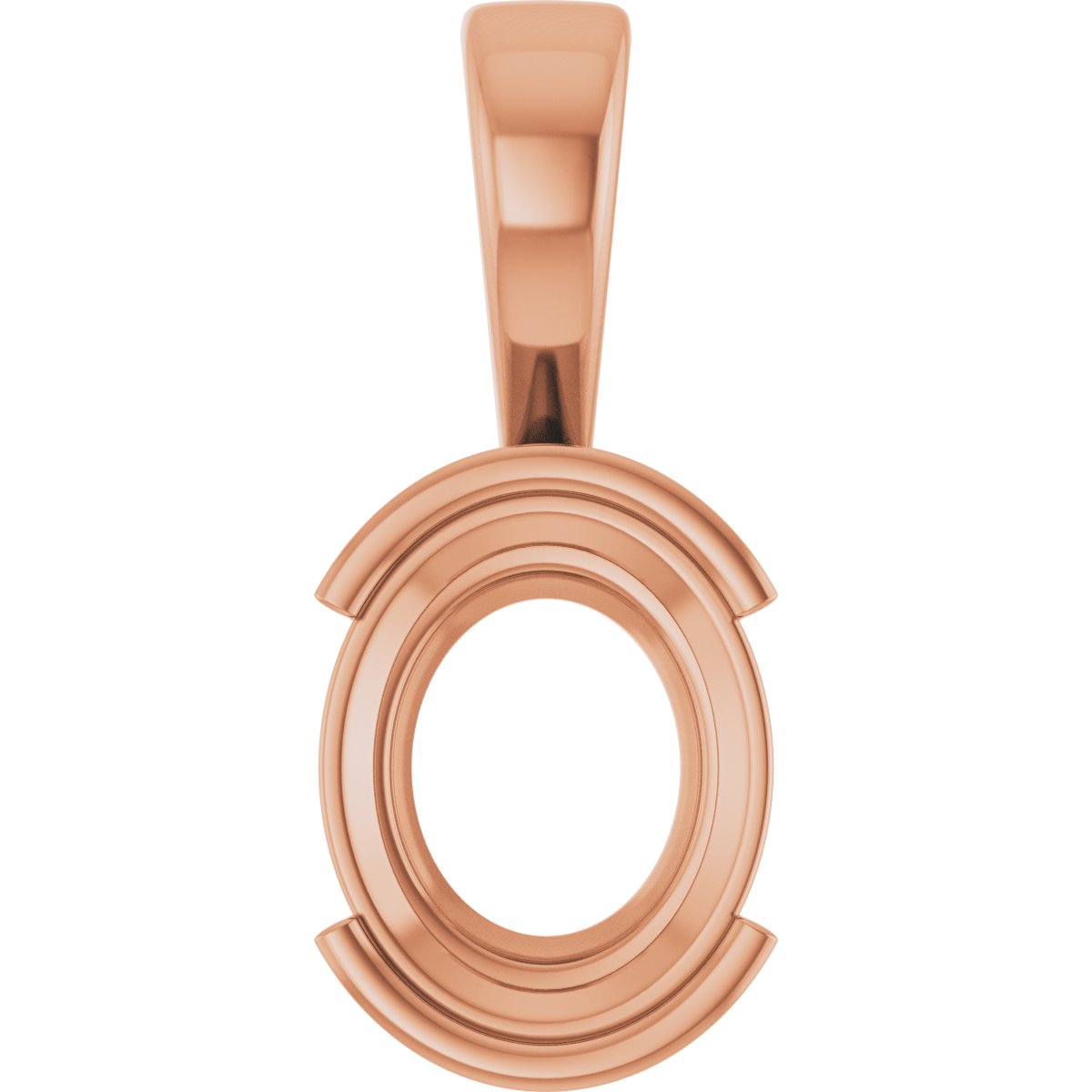 Half Bezel Solitaire Charm/Pendant