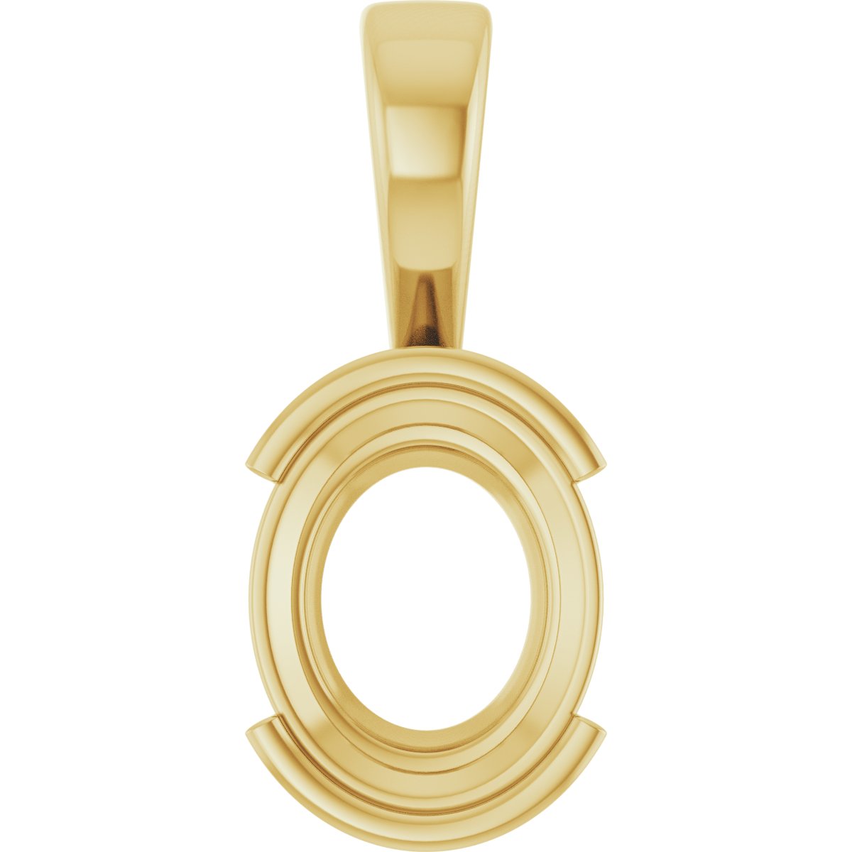Half Bezel Solitaire Charm/Pendant