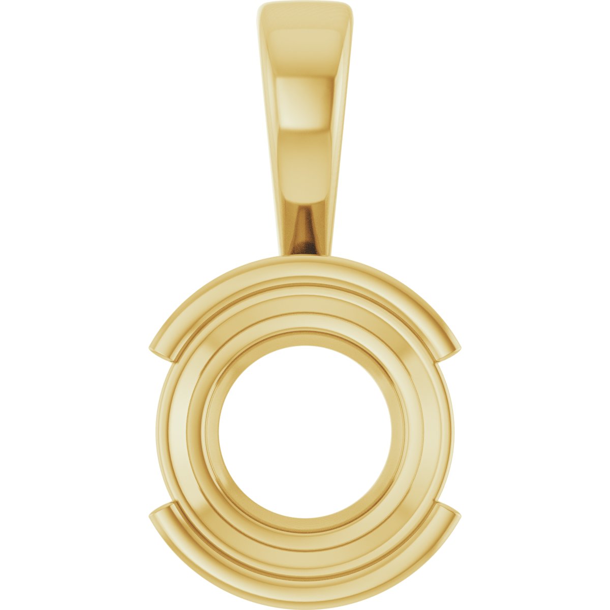 Half Bezel Solitaire Charm/Pendant