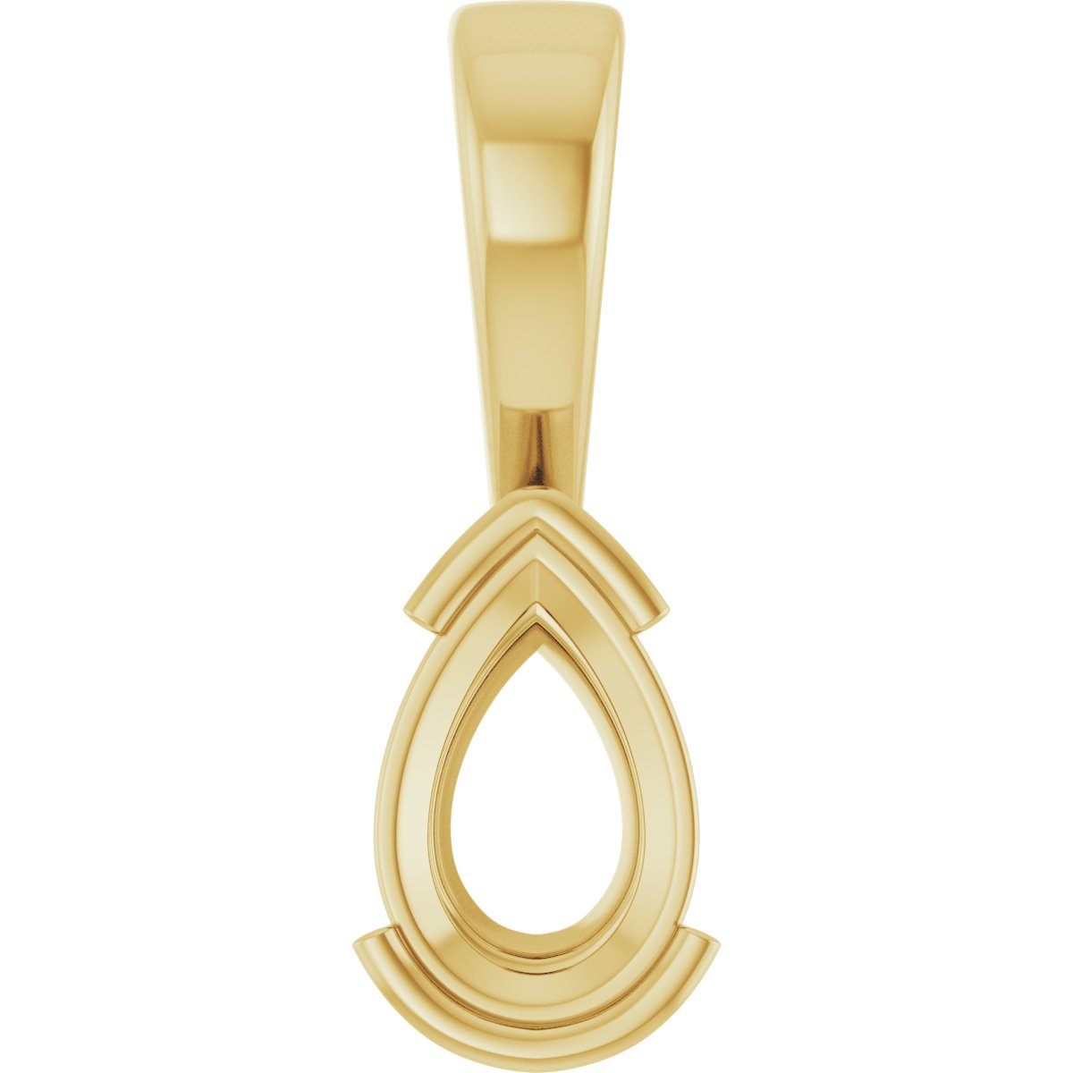 Half Bezel Solitaire Charm/Pendant