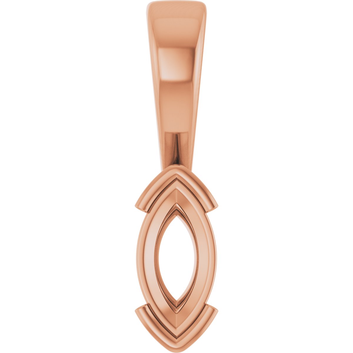 Half Bezel Solitaire Charm/Pendant