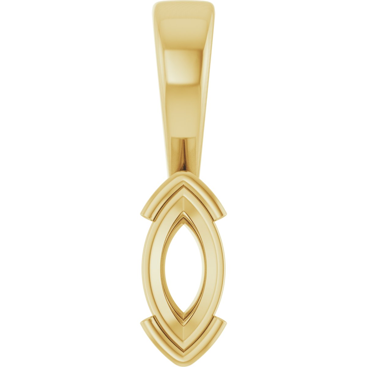 Half Bezel Solitaire Charm/Pendant