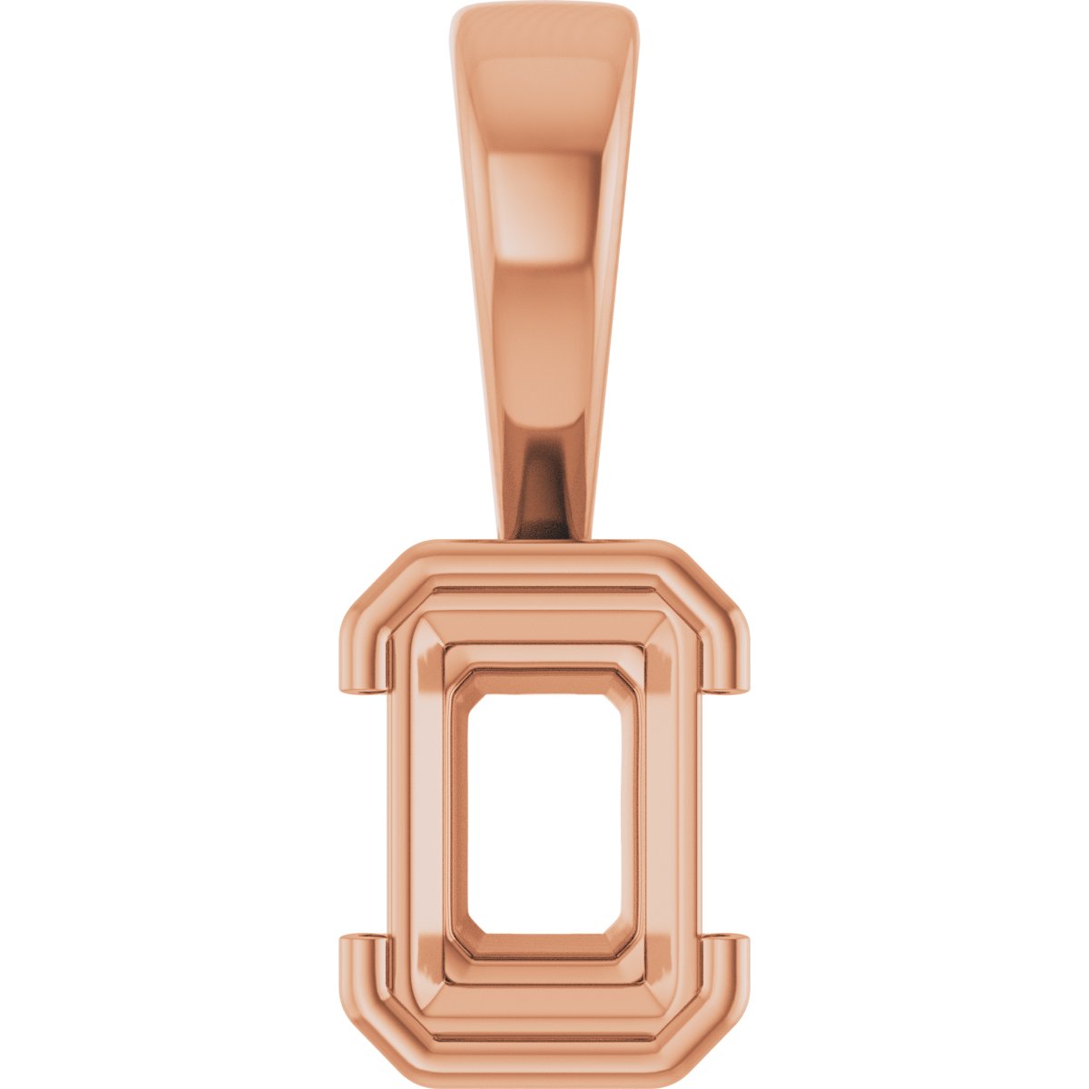 Half Bezel Solitaire Charm/Pendant