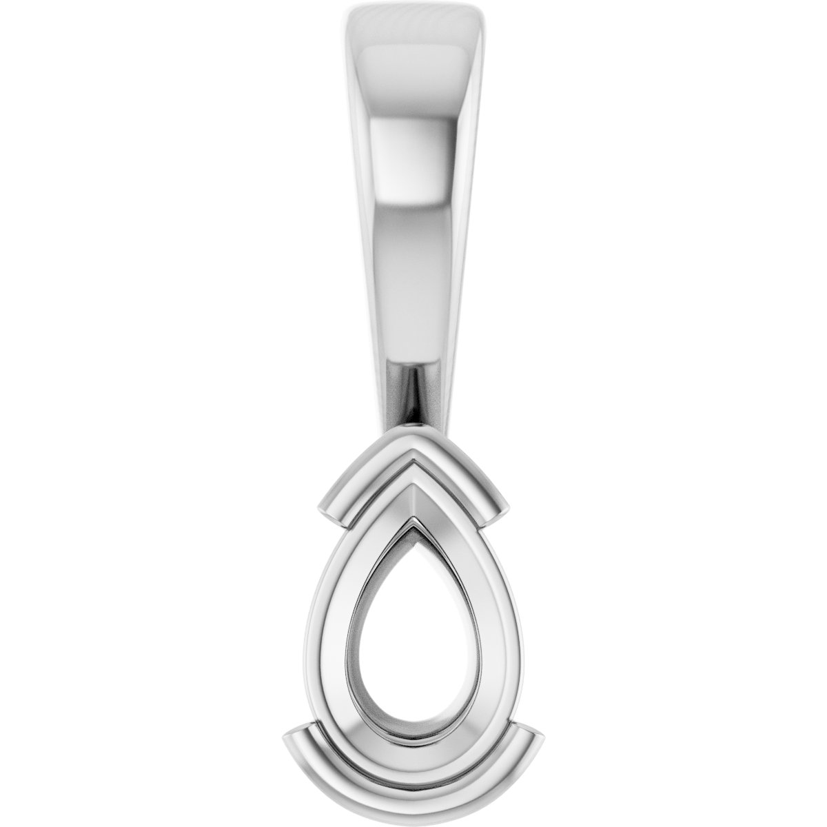 Half Bezel Solitaire Charm/Pendant