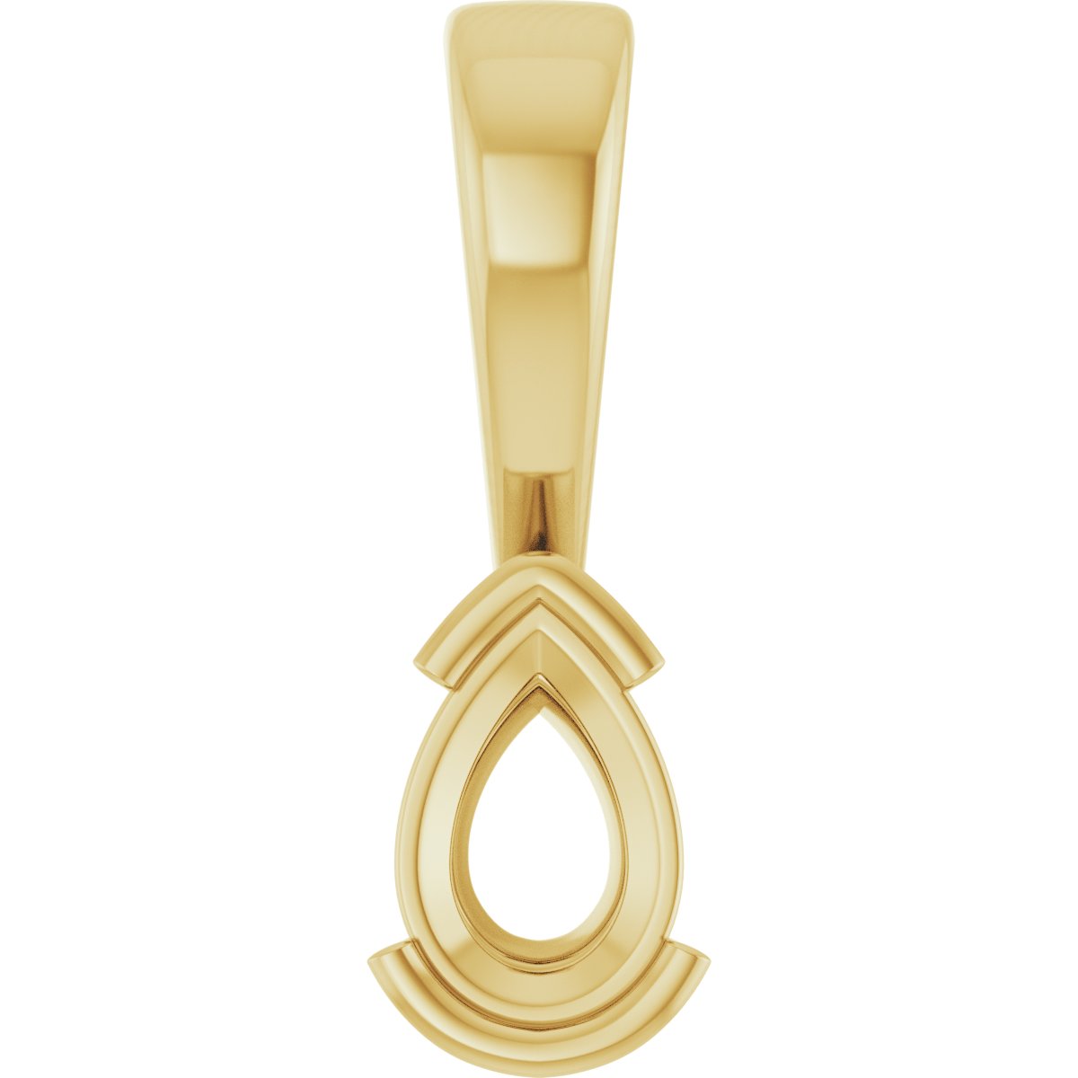 Half Bezel Solitaire Charm/Pendant