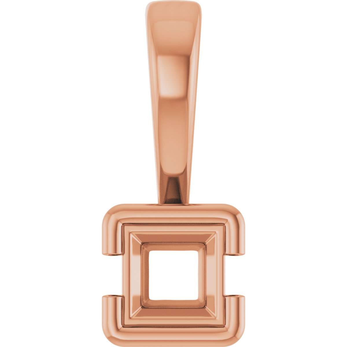 Half Bezel Solitaire Charm/Pendant