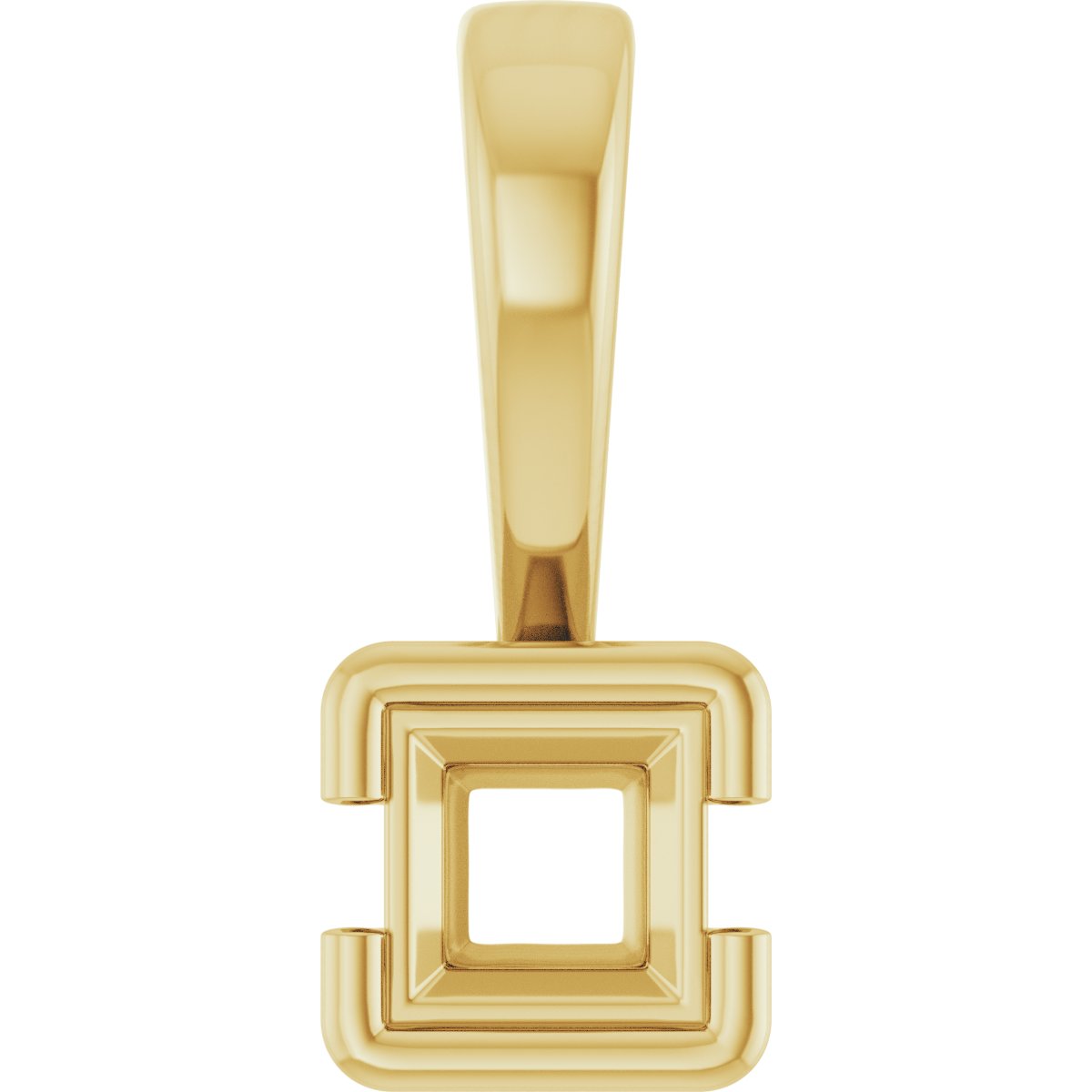 Half Bezel Solitaire Charm/Pendant