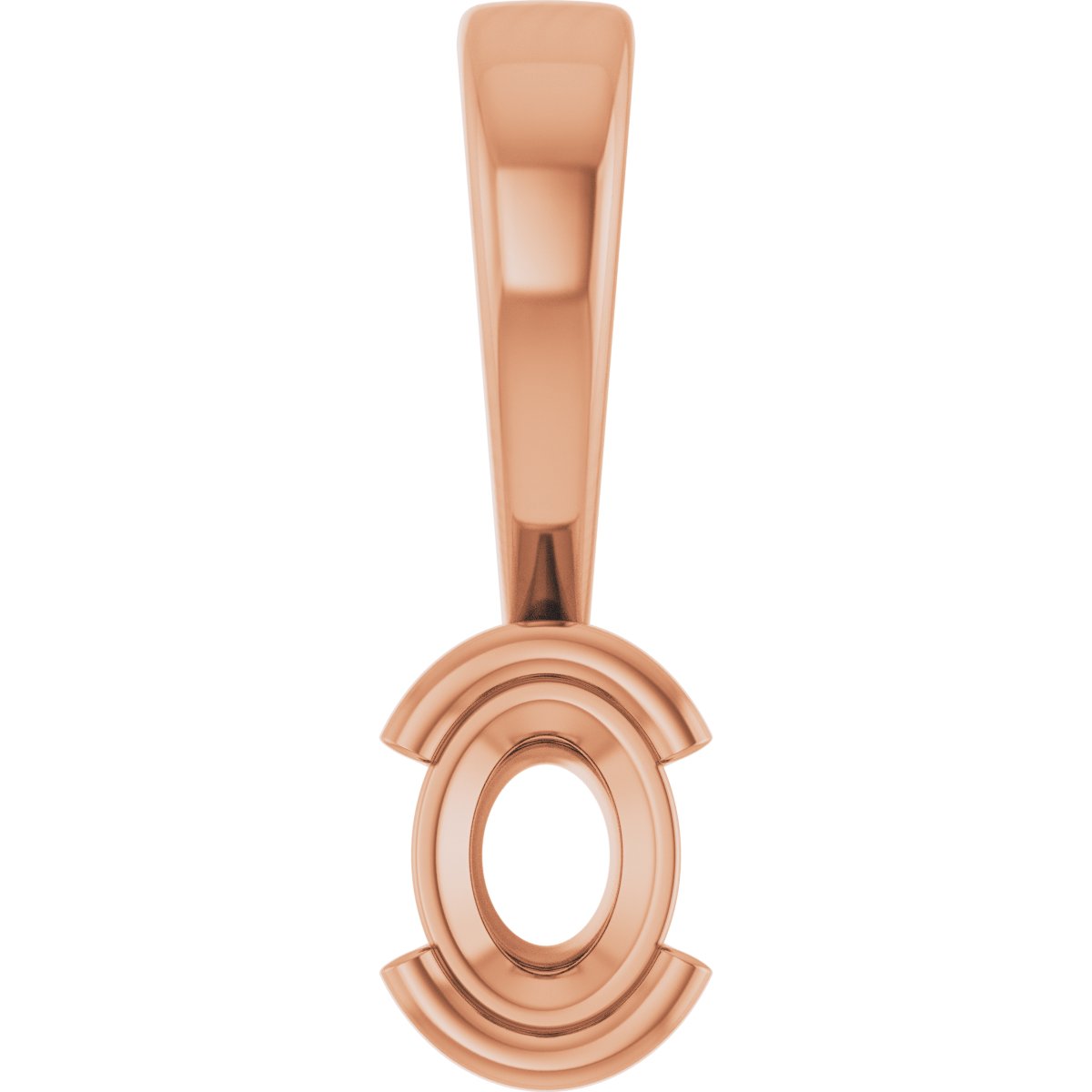 Half Bezel Solitaire Charm/Pendant