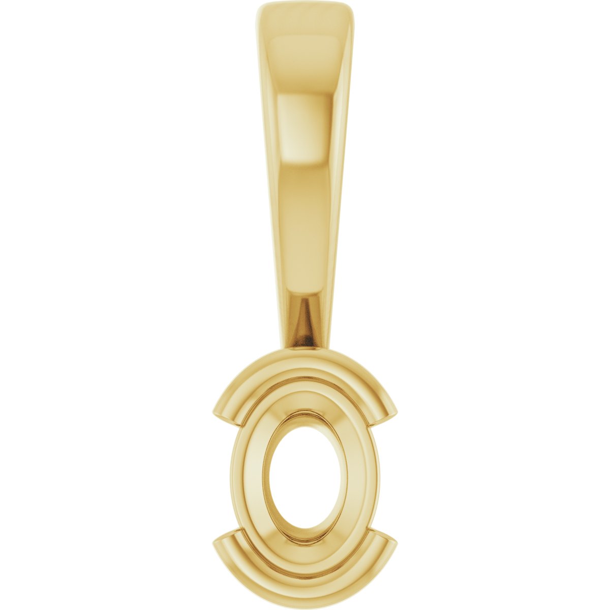 Half Bezel Solitaire Charm/Pendant