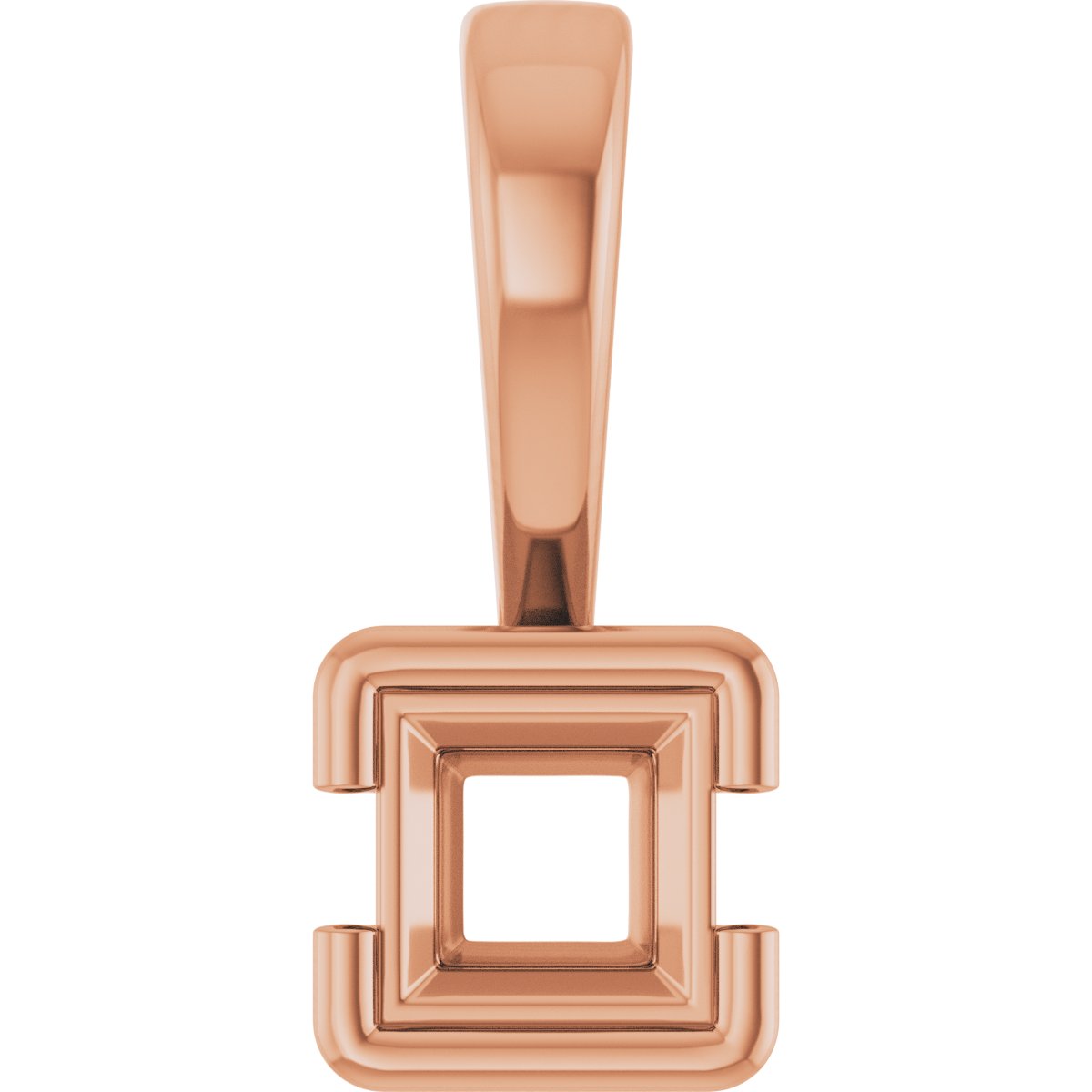Half Bezel Solitaire Charm/Pendant