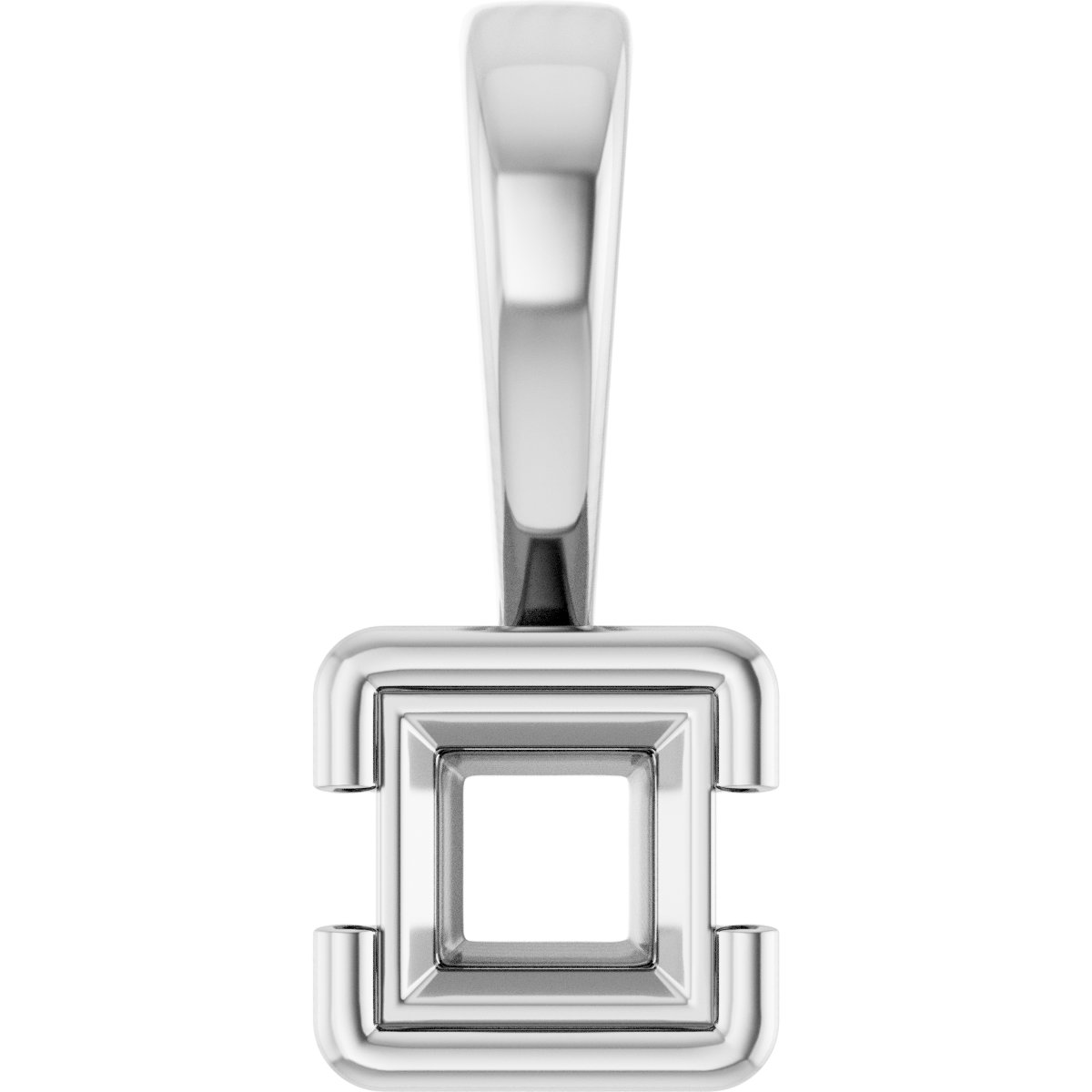 Half Bezel Solitaire Charm/Pendant