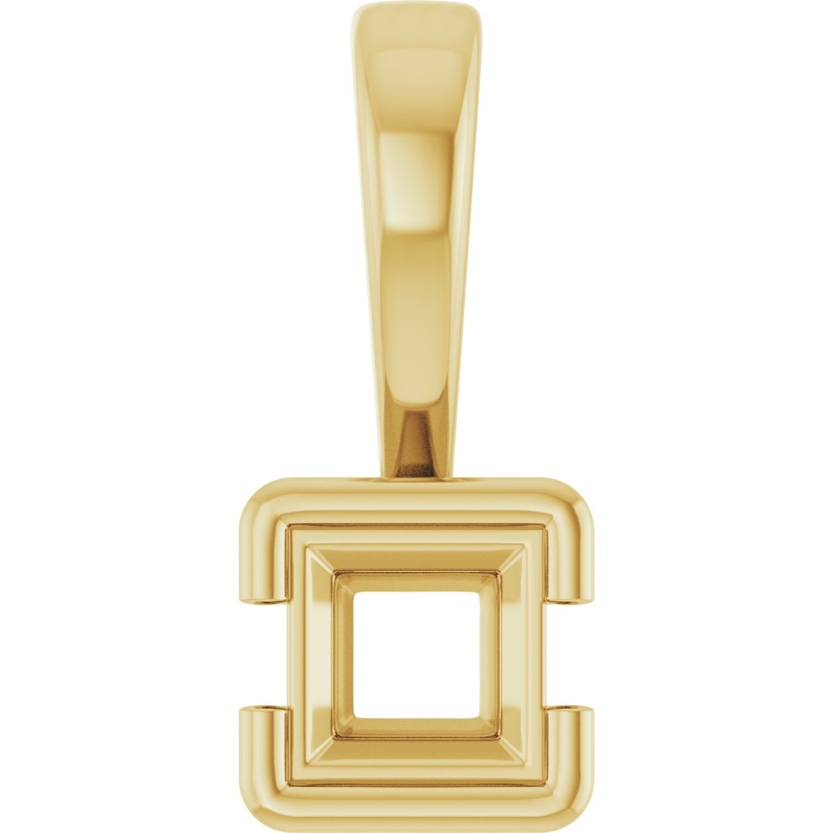 Half Bezel Solitaire Charm/Pendant