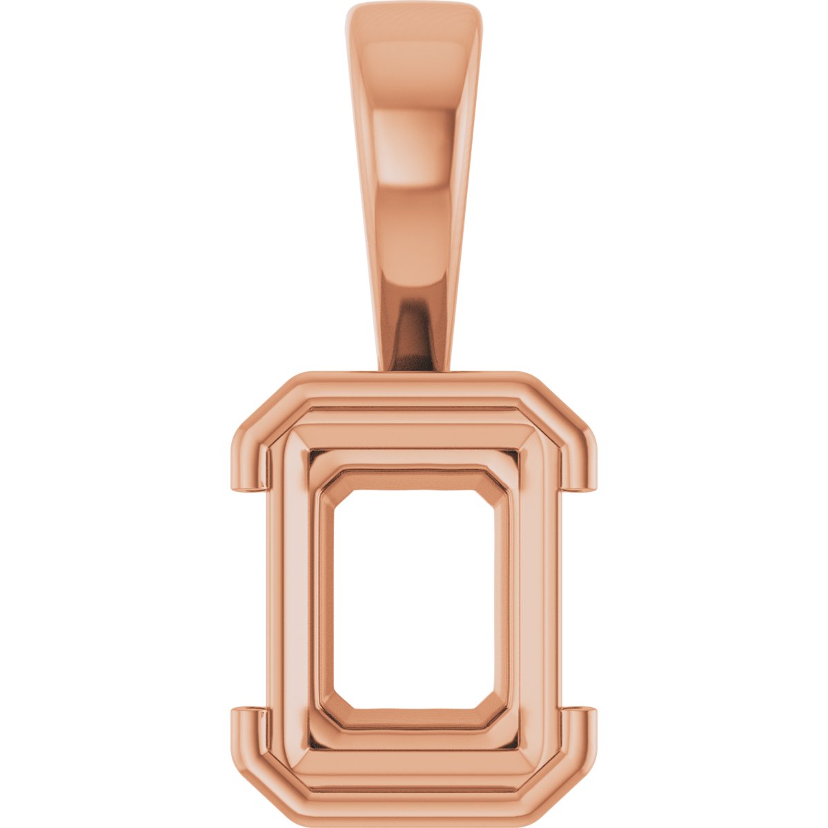 Half Bezel Solitaire Charm/Pendant