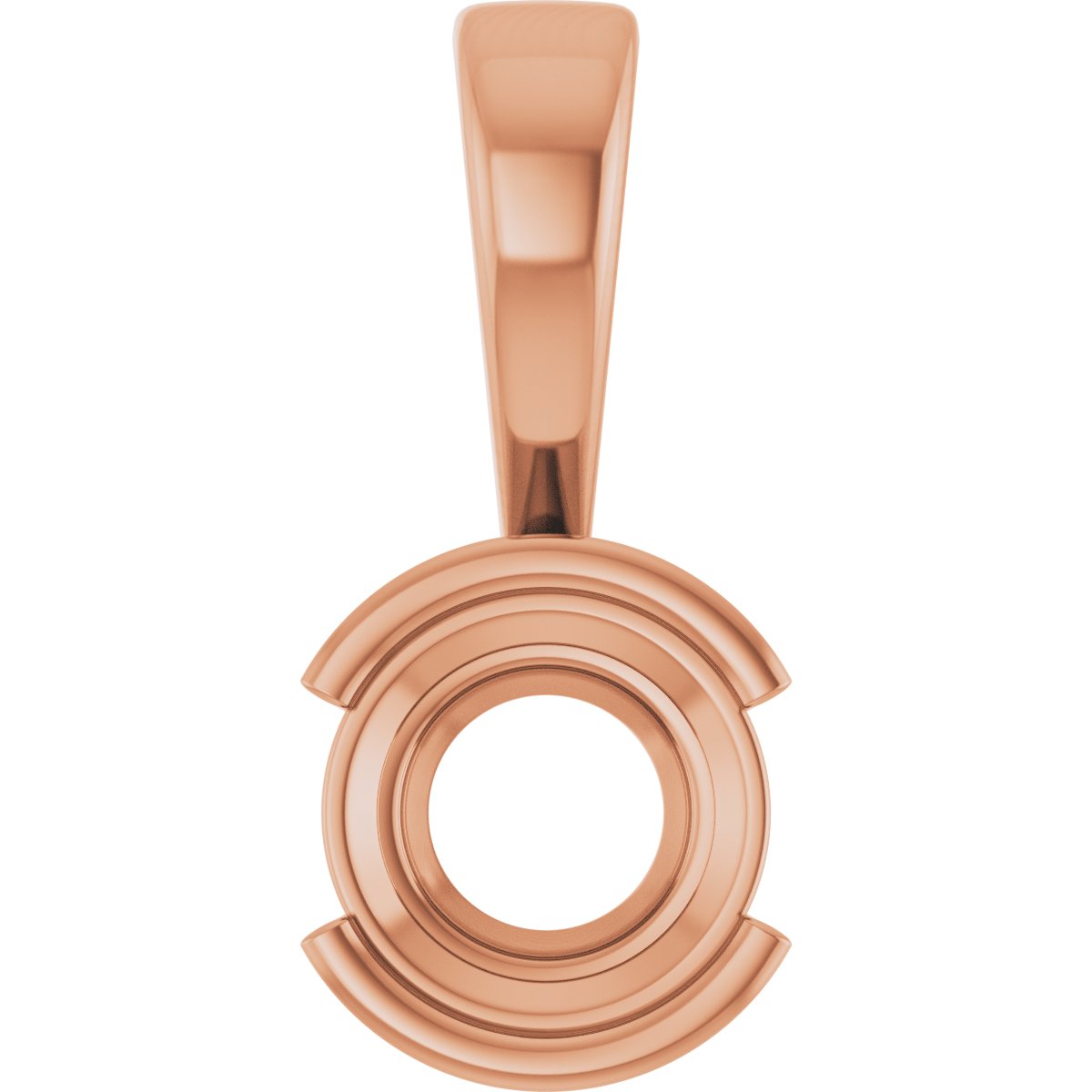 Half Bezel Solitaire Charm/Pendant