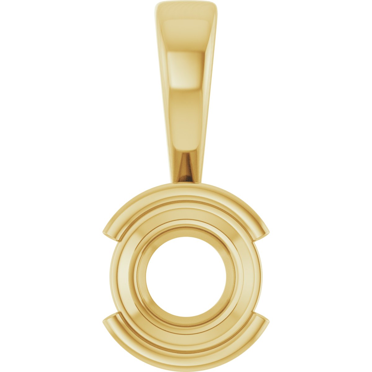 Half Bezel Solitaire Charm/Pendant