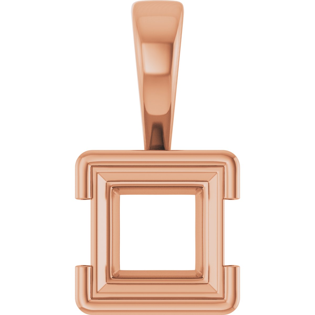 Half Bezel Solitaire Charm/Pendant