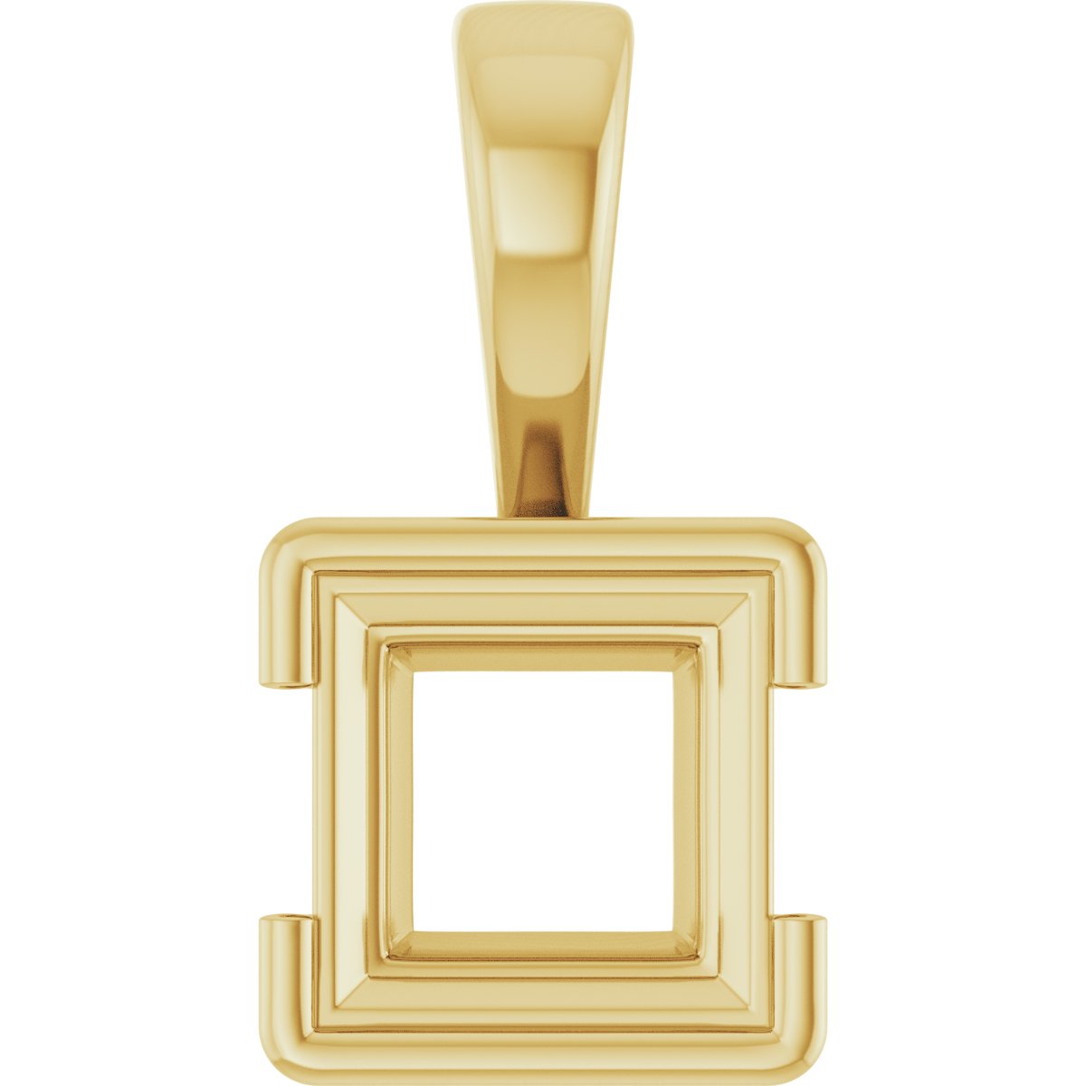 Half Bezel Solitaire Charm/Pendant